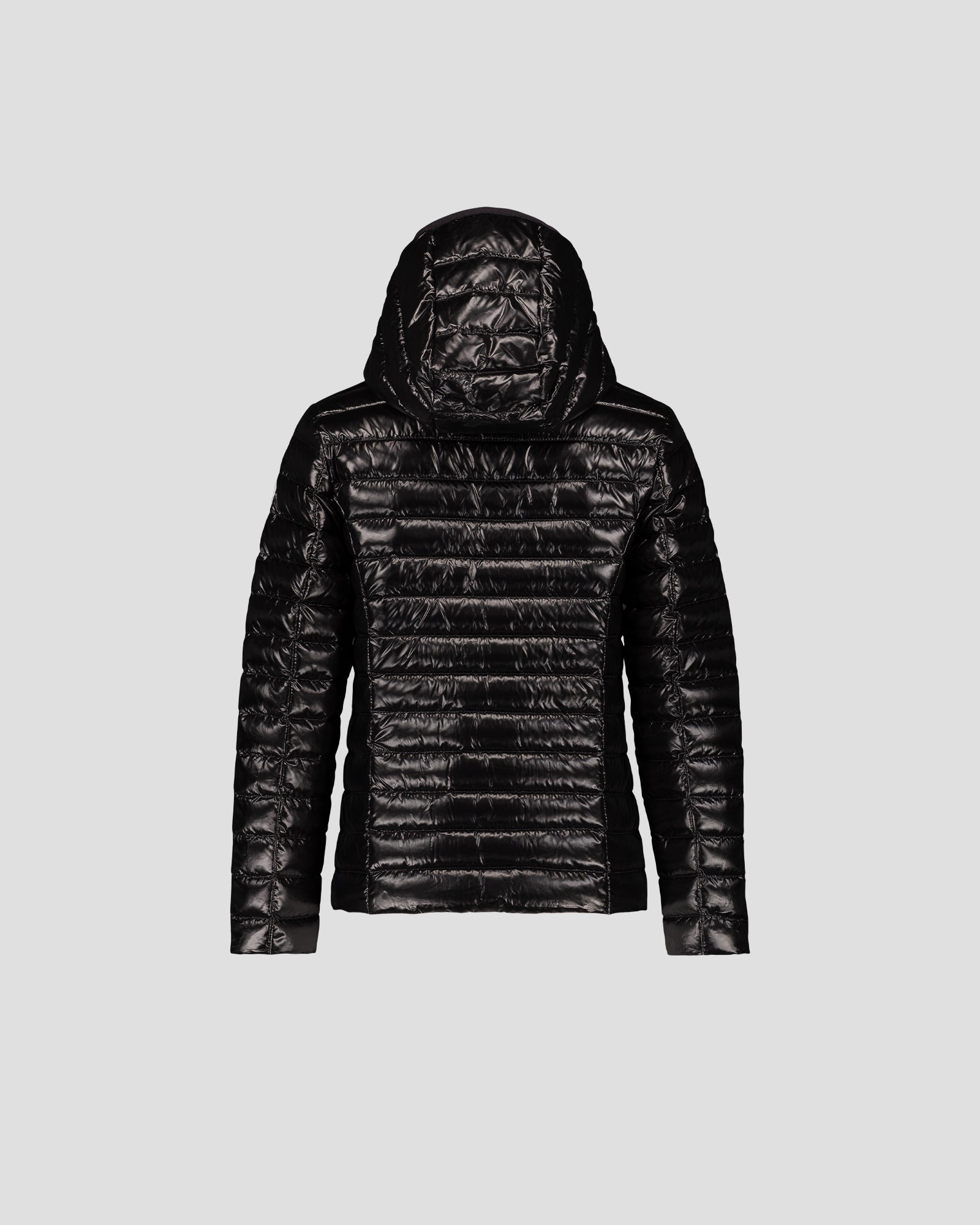 Doudoune légère à capuche enfant Noir Carla shiny