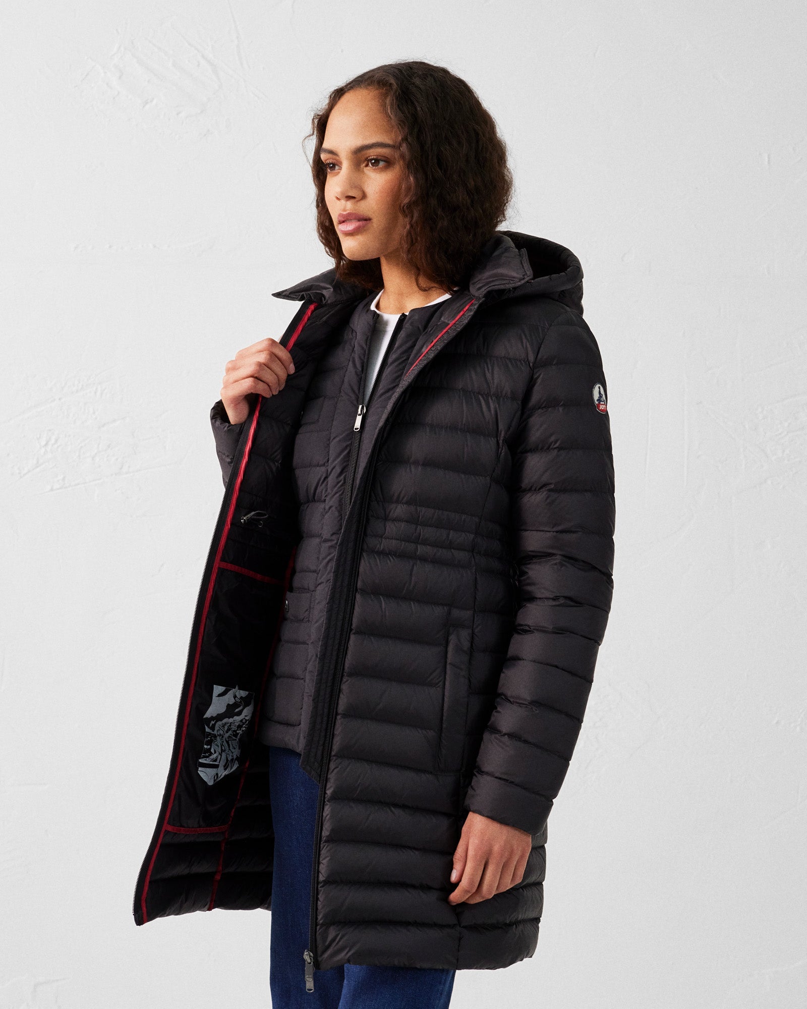 Doudoune longue à capuche Noir Vero 2.0