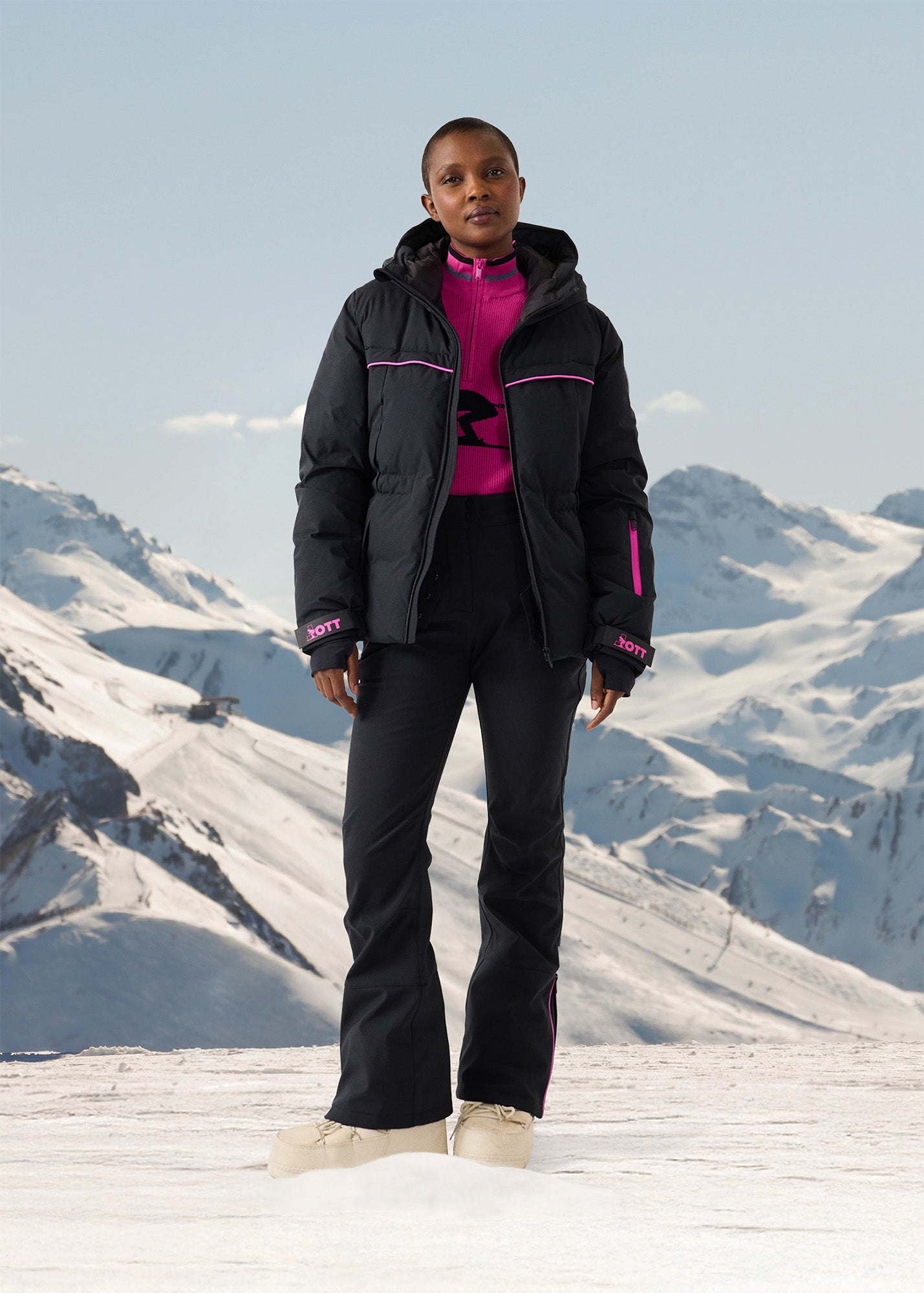 Pantalon ski Imperméable Grand froid Noir Silene
