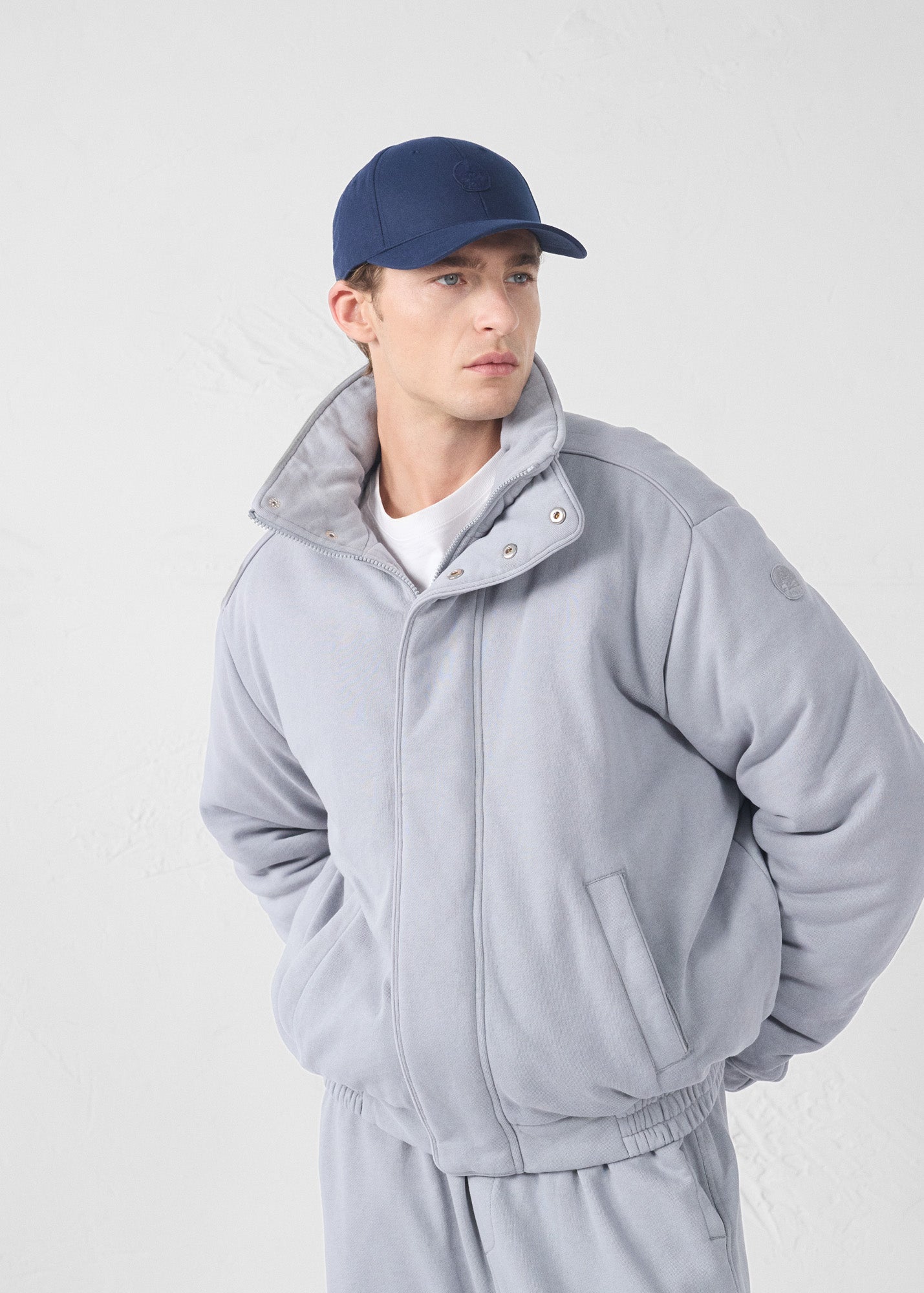 Bomber en jersey Gris souris Hank