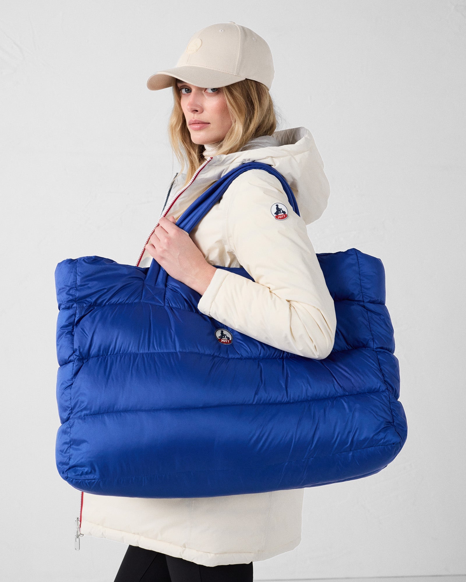 Maxi totebag Bleu cobalt Leina