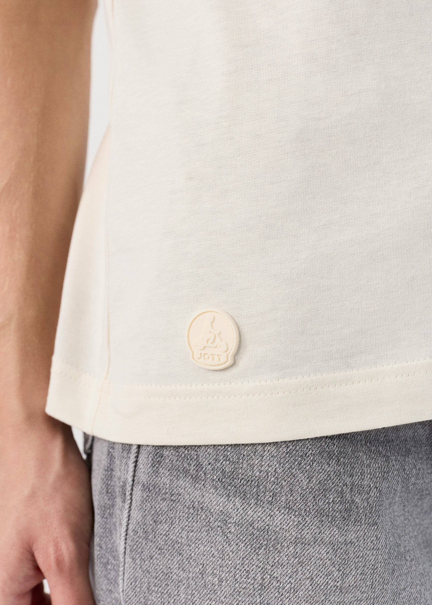 T-Shirt à col rond Naturel Lucia