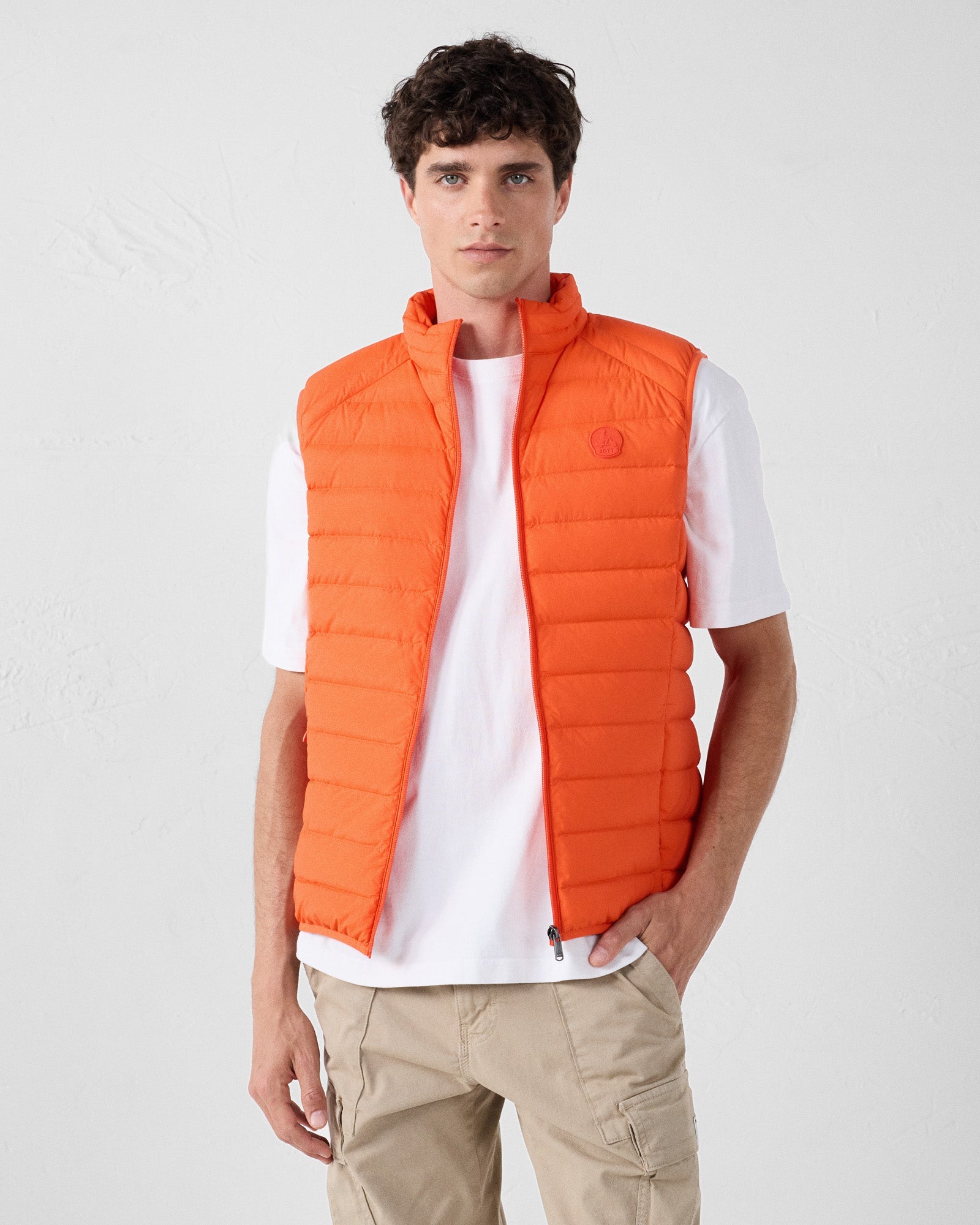 Doudoune sans manches stretch Rouge feu Arafo