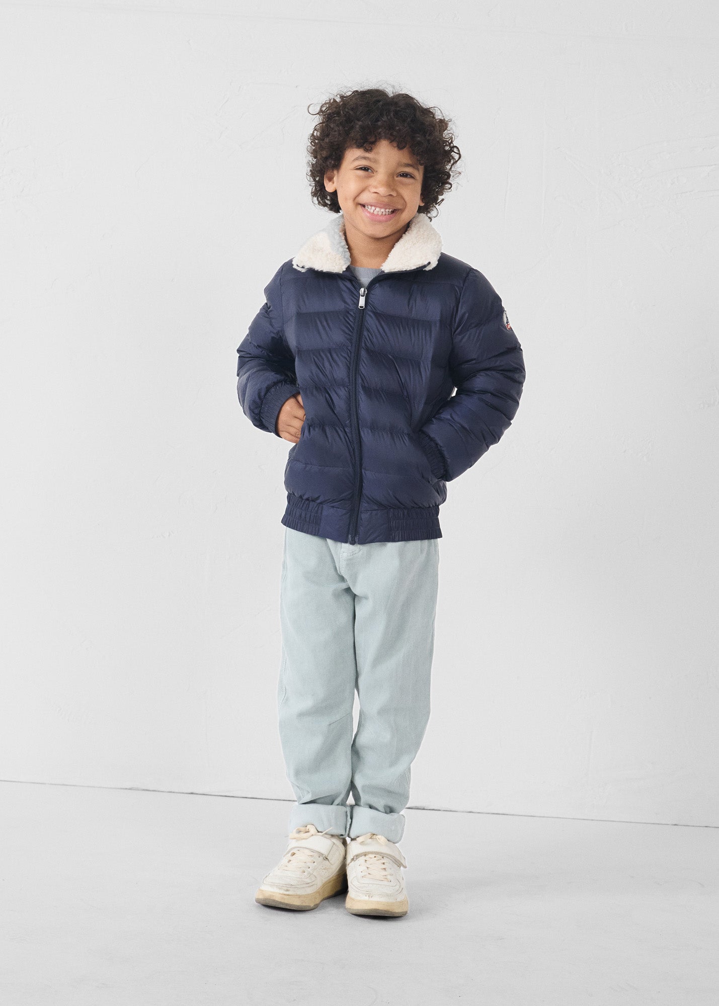 Doudoune enfant aviateur Marine Bass