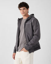 Doudoune bi-matière softshell Anthracite Paco 2.0