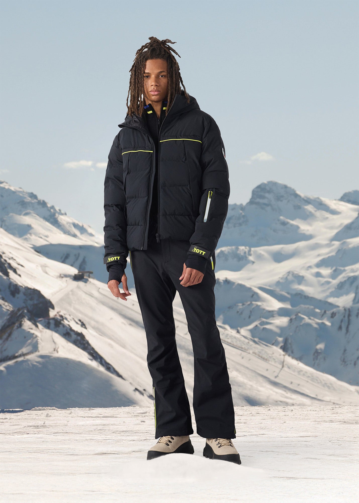 Veste de ski Grand froid Noir Sereis