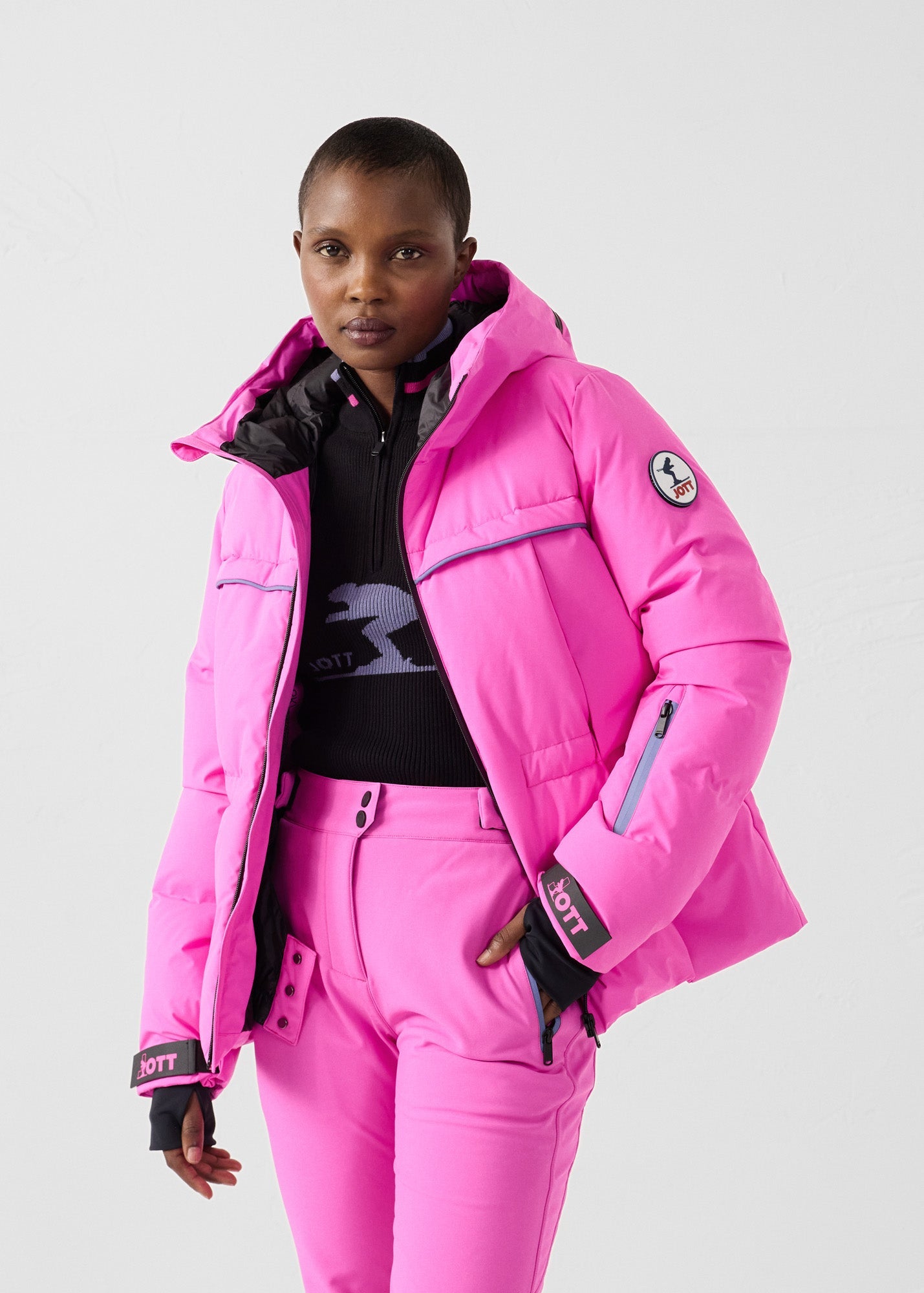 Veste de ski Grand froid Rose électrique Soldanelle