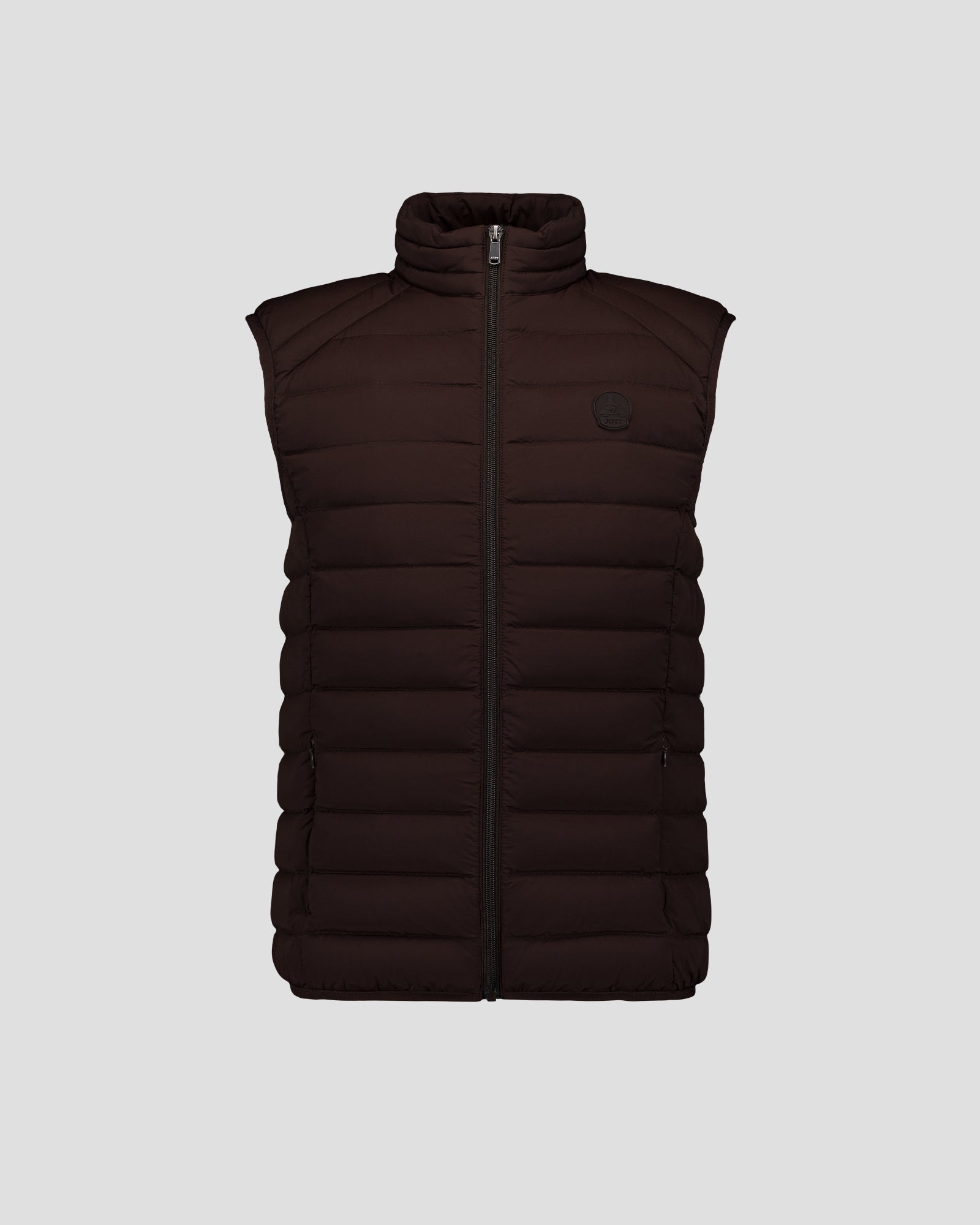 Doudoune sans manches stretch Café noir Arafo