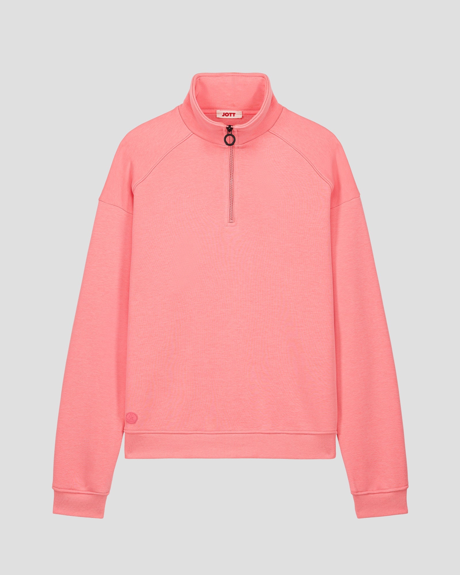 Sweatshirt demi-zippé Vibrant pink Line