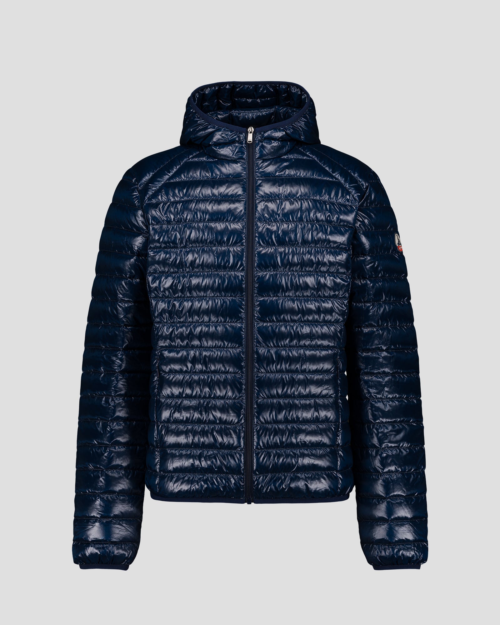 Doudoune légère à capuche Marine Nico shiny