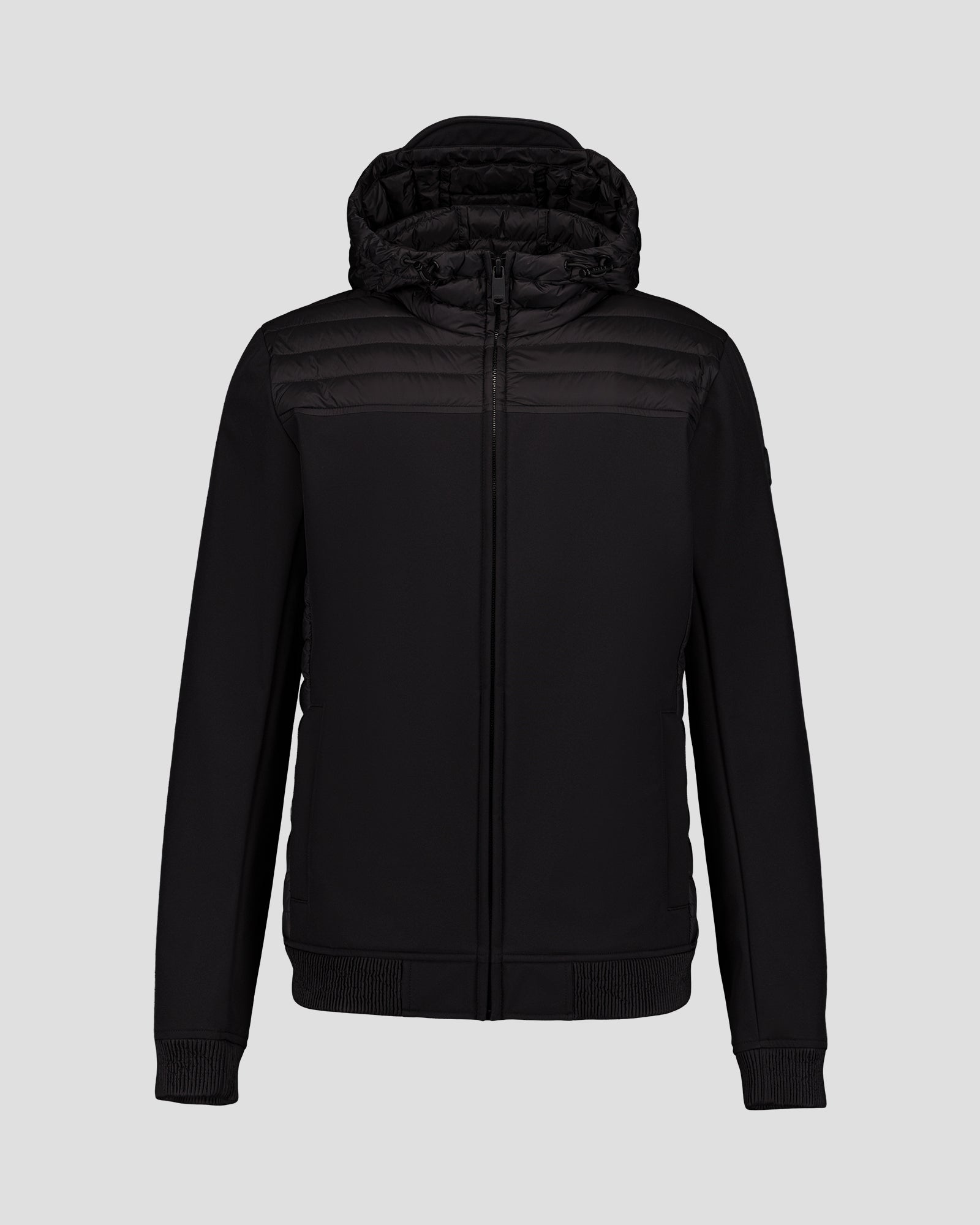 Doudoune bi-matière softshell Noir Paco 2.0