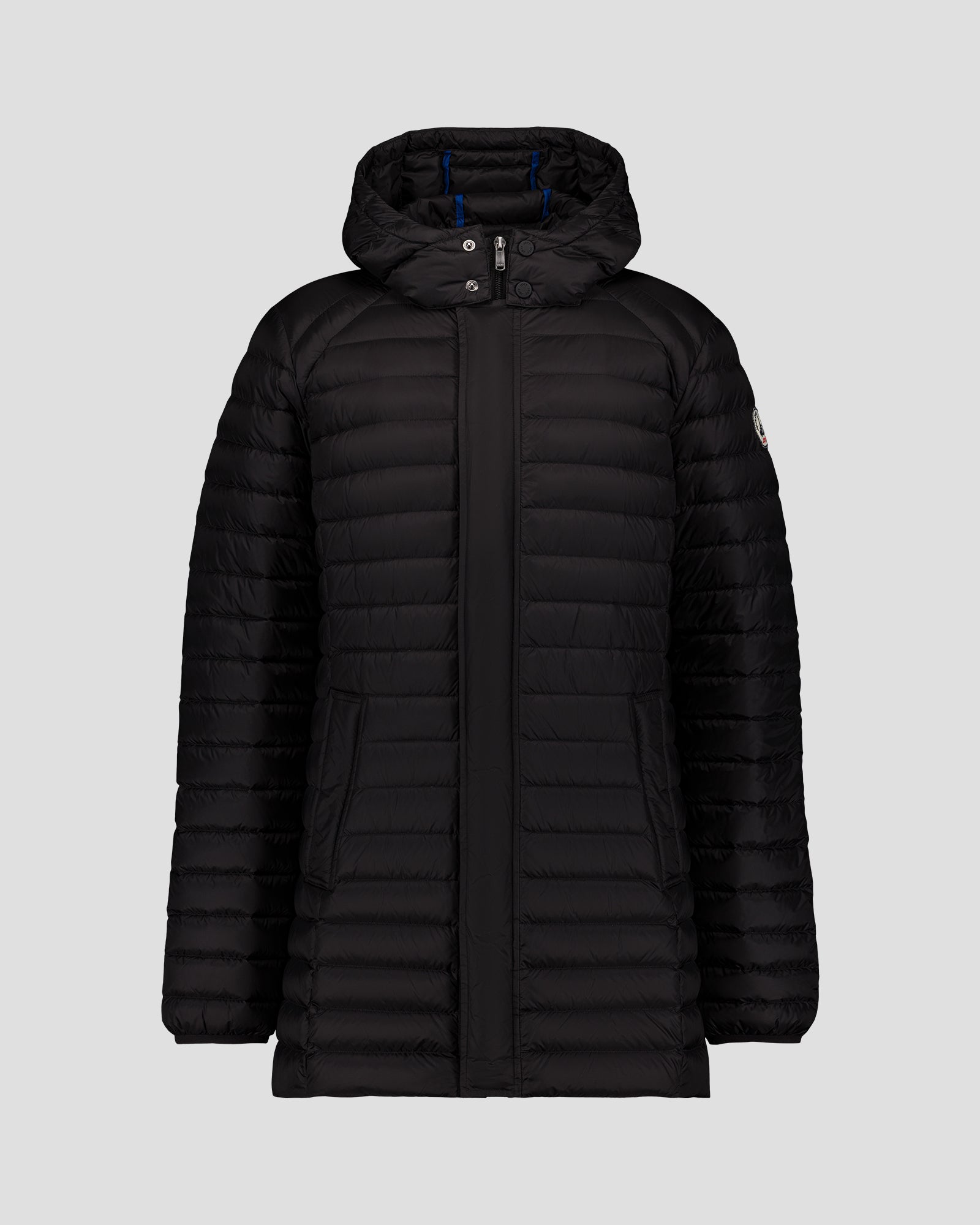 Doudoune mi-longue à capuche Noir Xavier