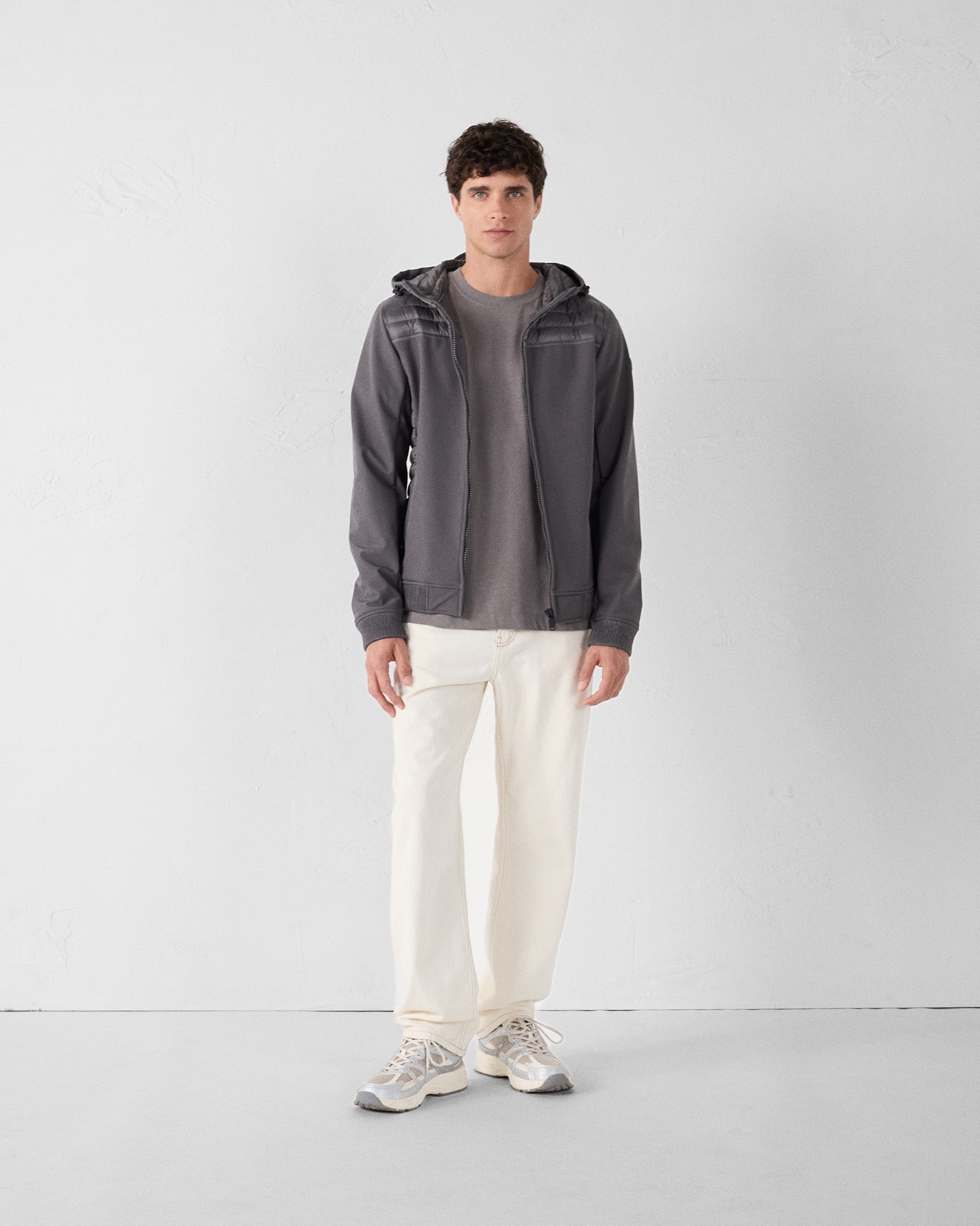 Doudoune bi-matière softshell Anthracite Paco 2.0