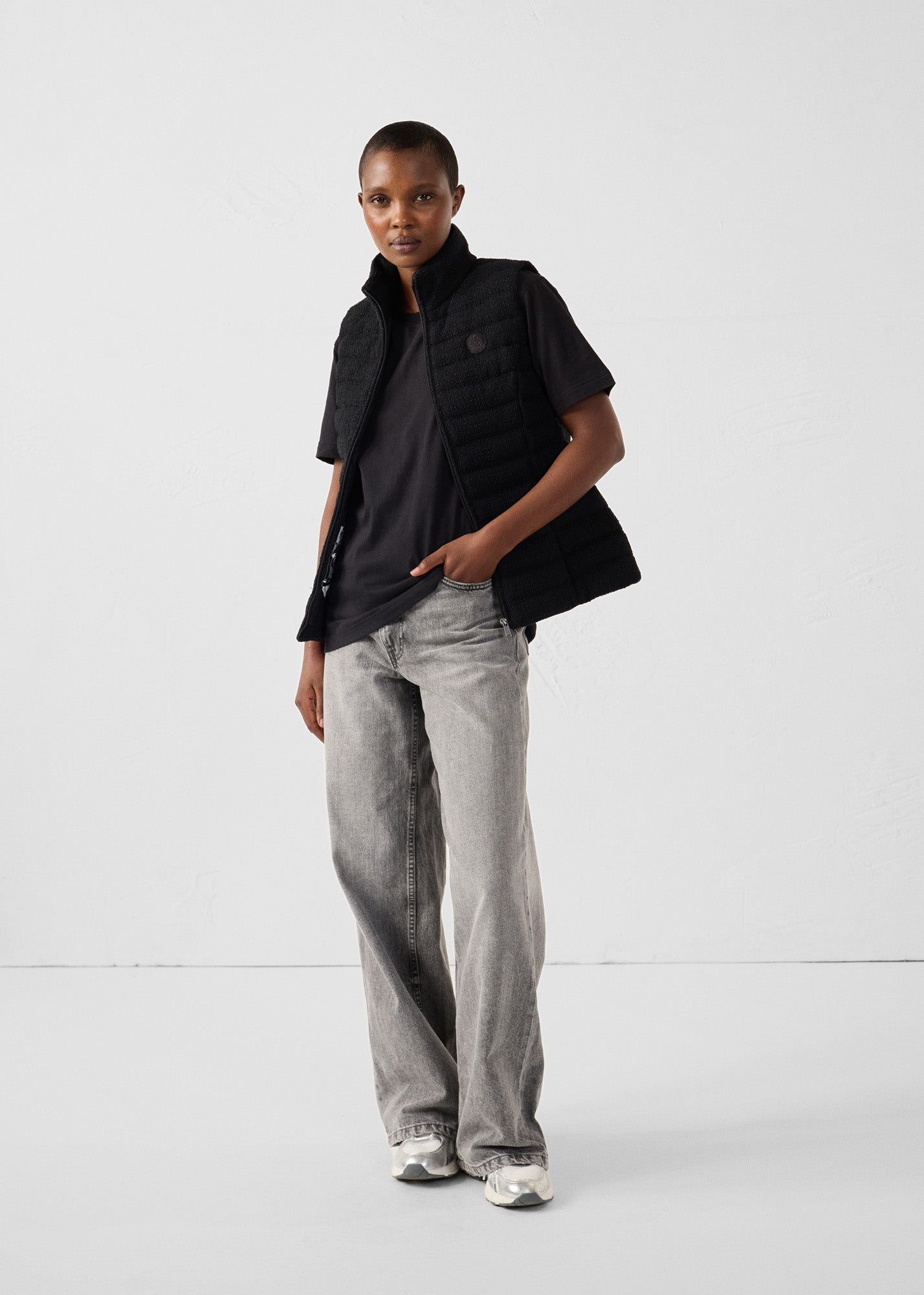 Doudoune sans manches Noir Salla