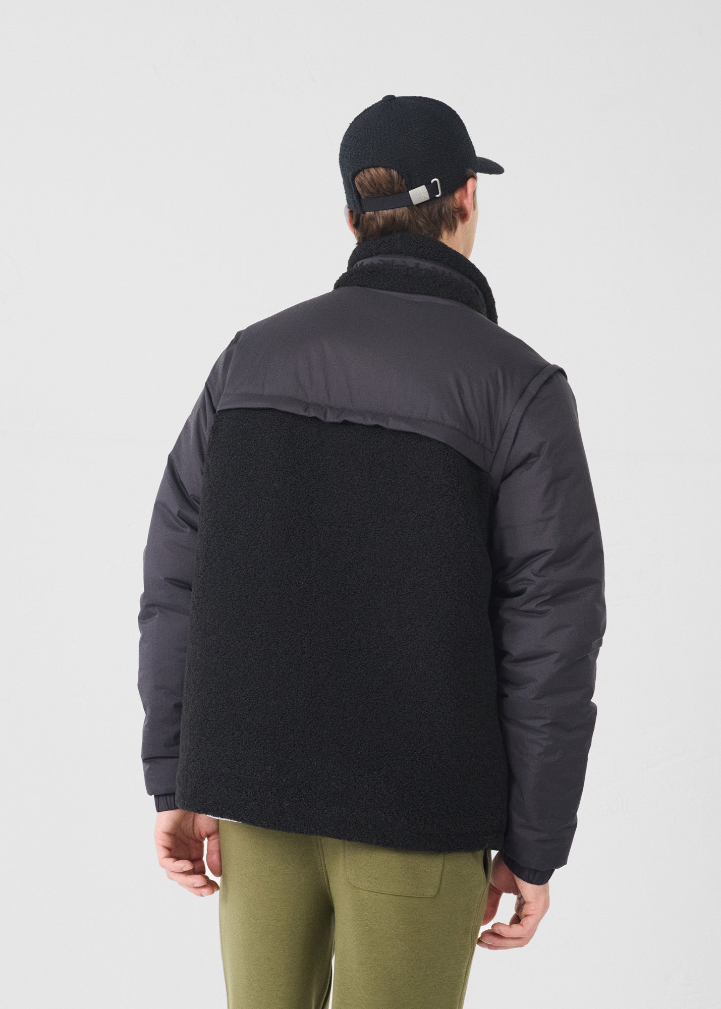 Doudoune sherpa Noir Oleg