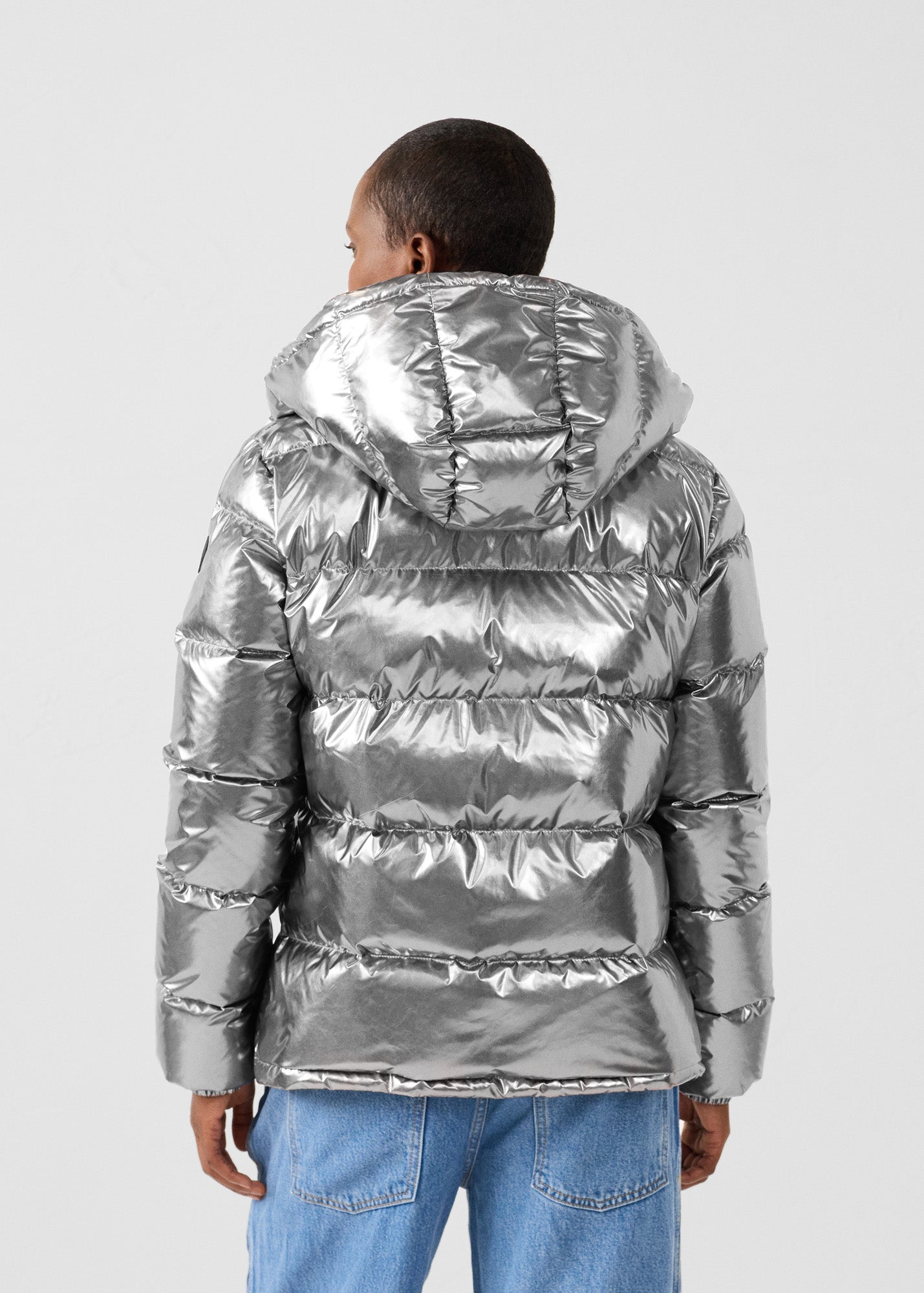 Doudoune Grand Froid esprit puffer Antique silver Prague métallique