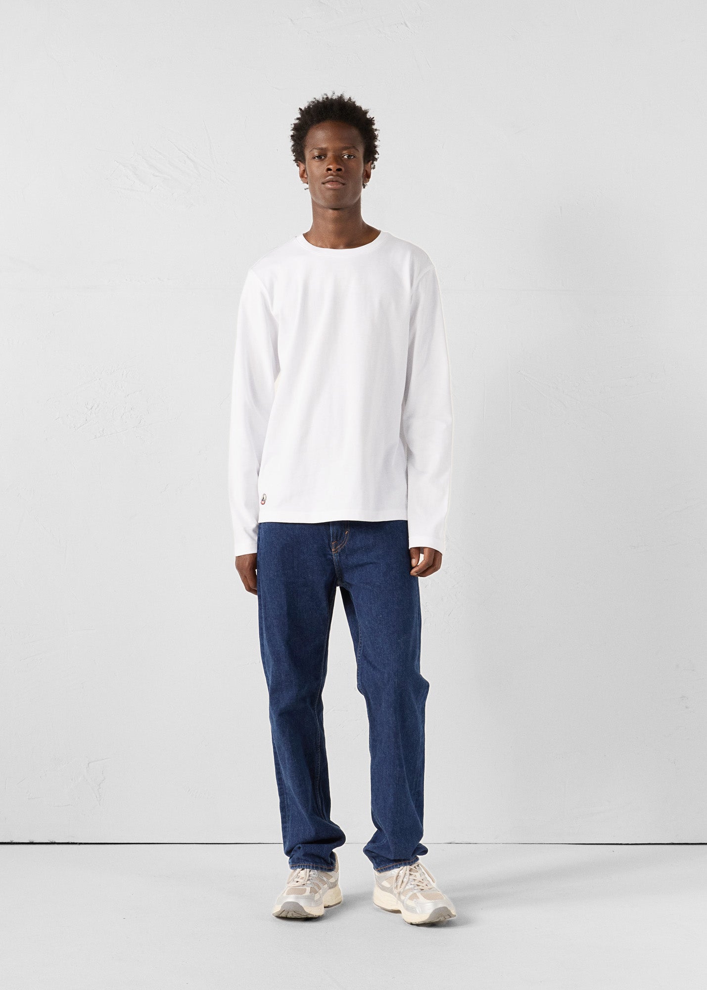 T-Shirt à col rond Blanc Emilio