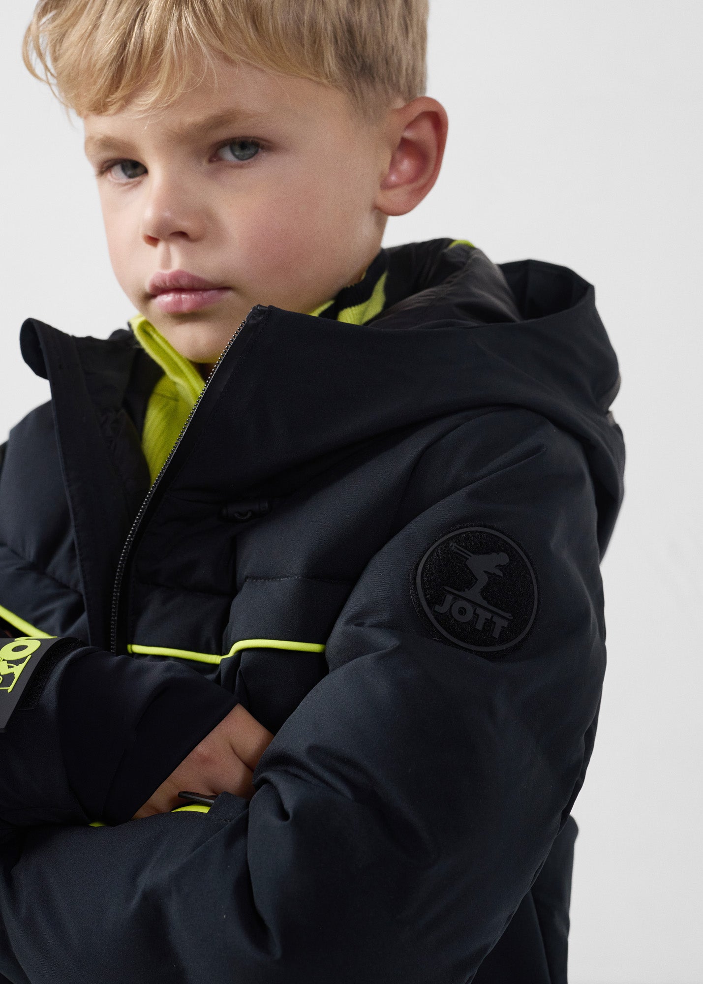 Veste de ski enfant Grand froid Noir Cembros