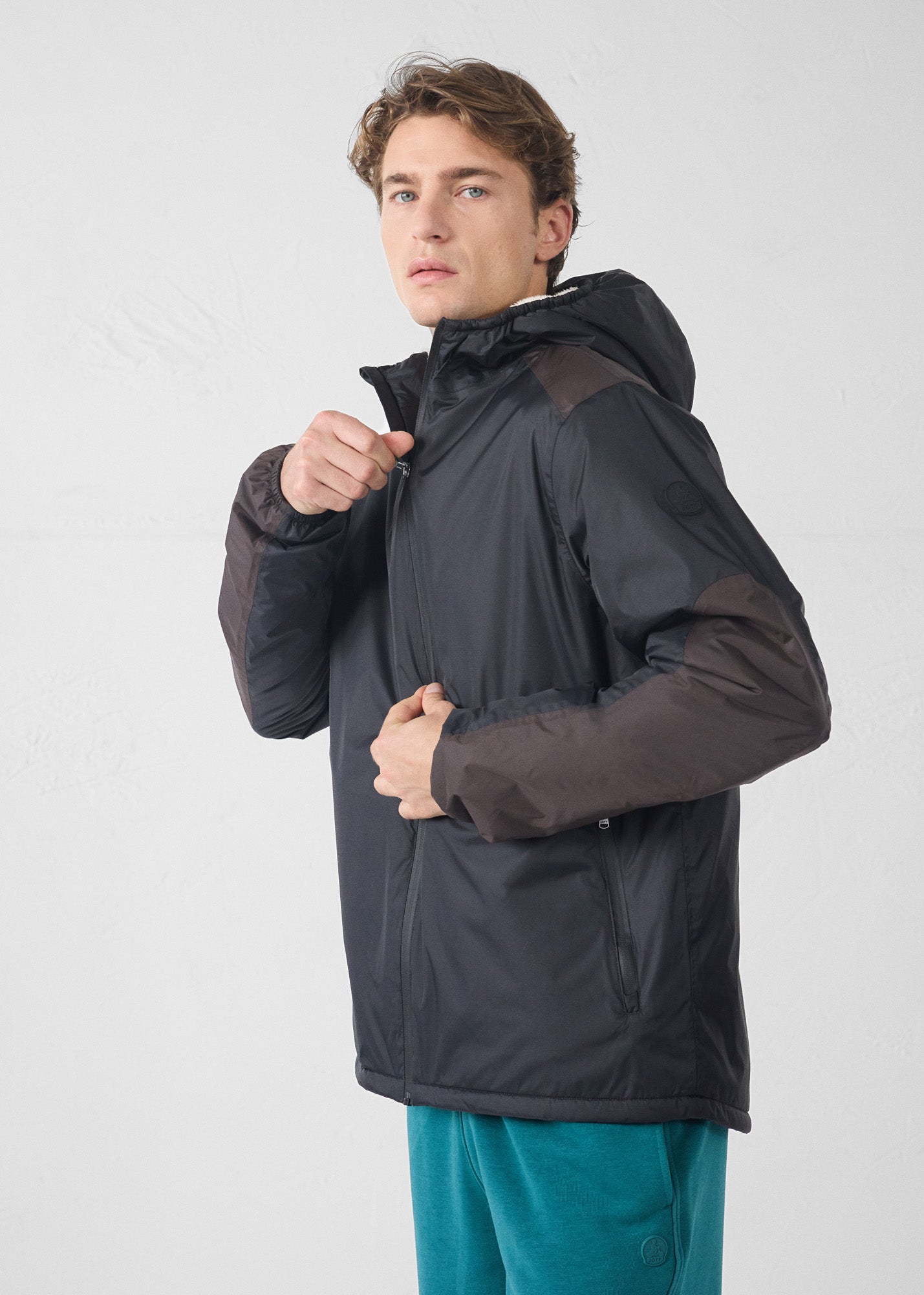 Imperméable sherpa Noir Dippen sherpa