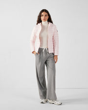 Doudoune légère à capuche Rose pétale Cloe