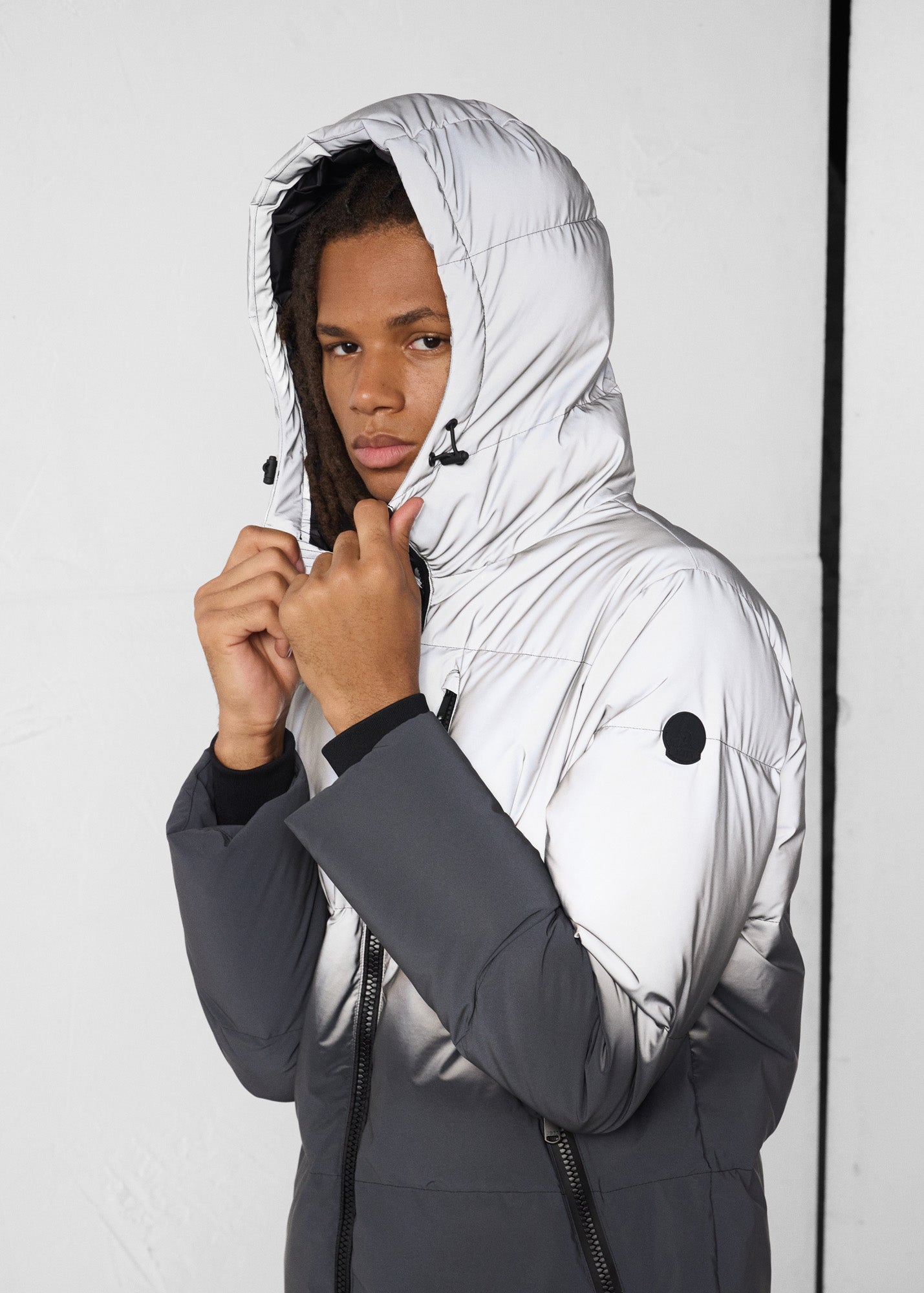 Doudoune réfléchissante Noir Orion