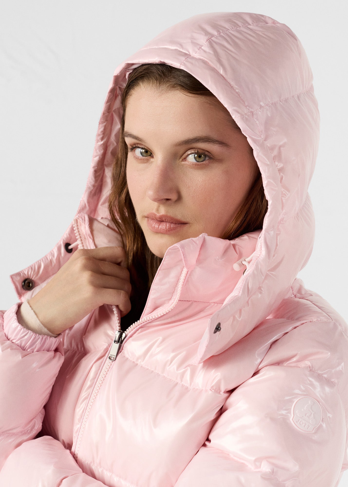 Doudoune Grand Froid esprit puffer Rose pétale Prague laquée