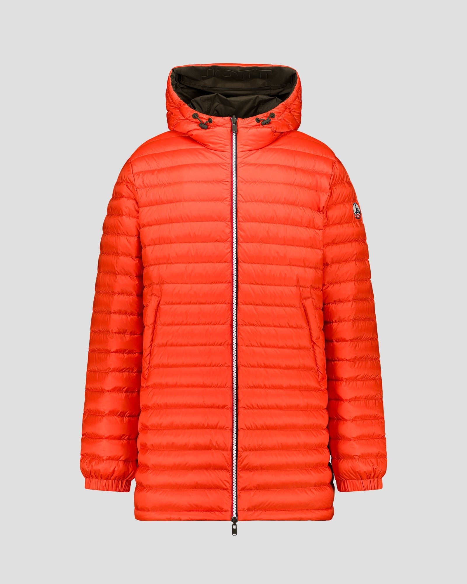 Doudoune longue réversible Army/rouge feu Assen