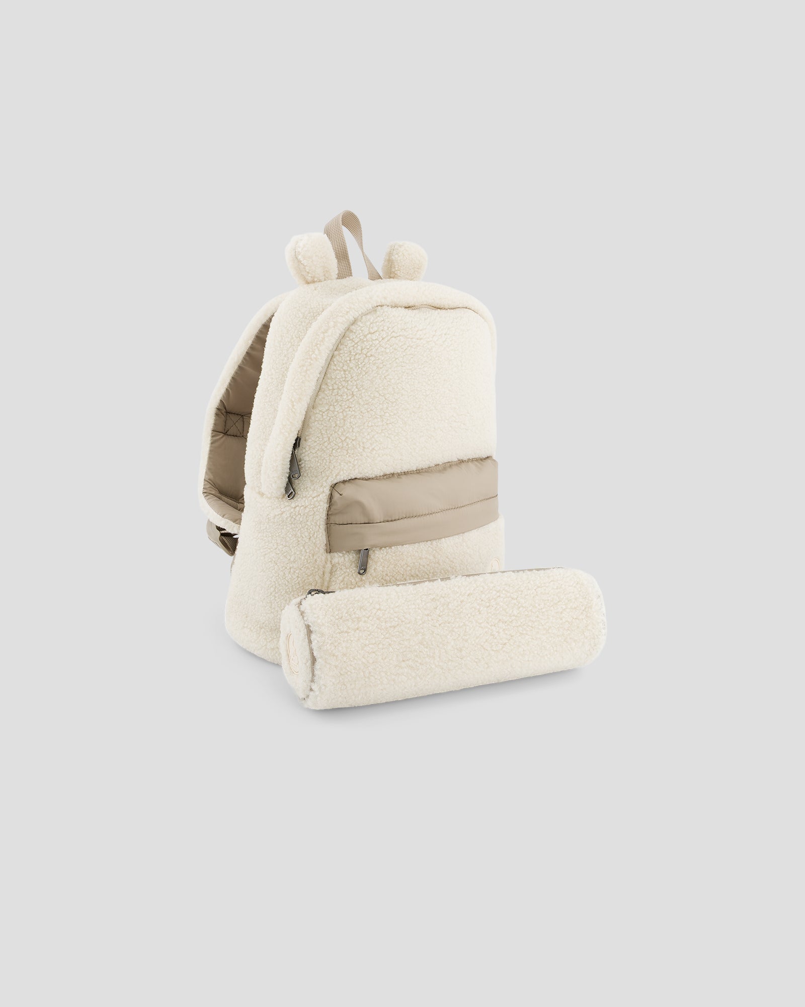 Sac à dos + trousse sherpa Naturel Pupil sherpa
