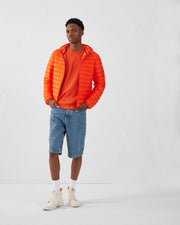 Doudoune légère à capuche Rouge feu Nico