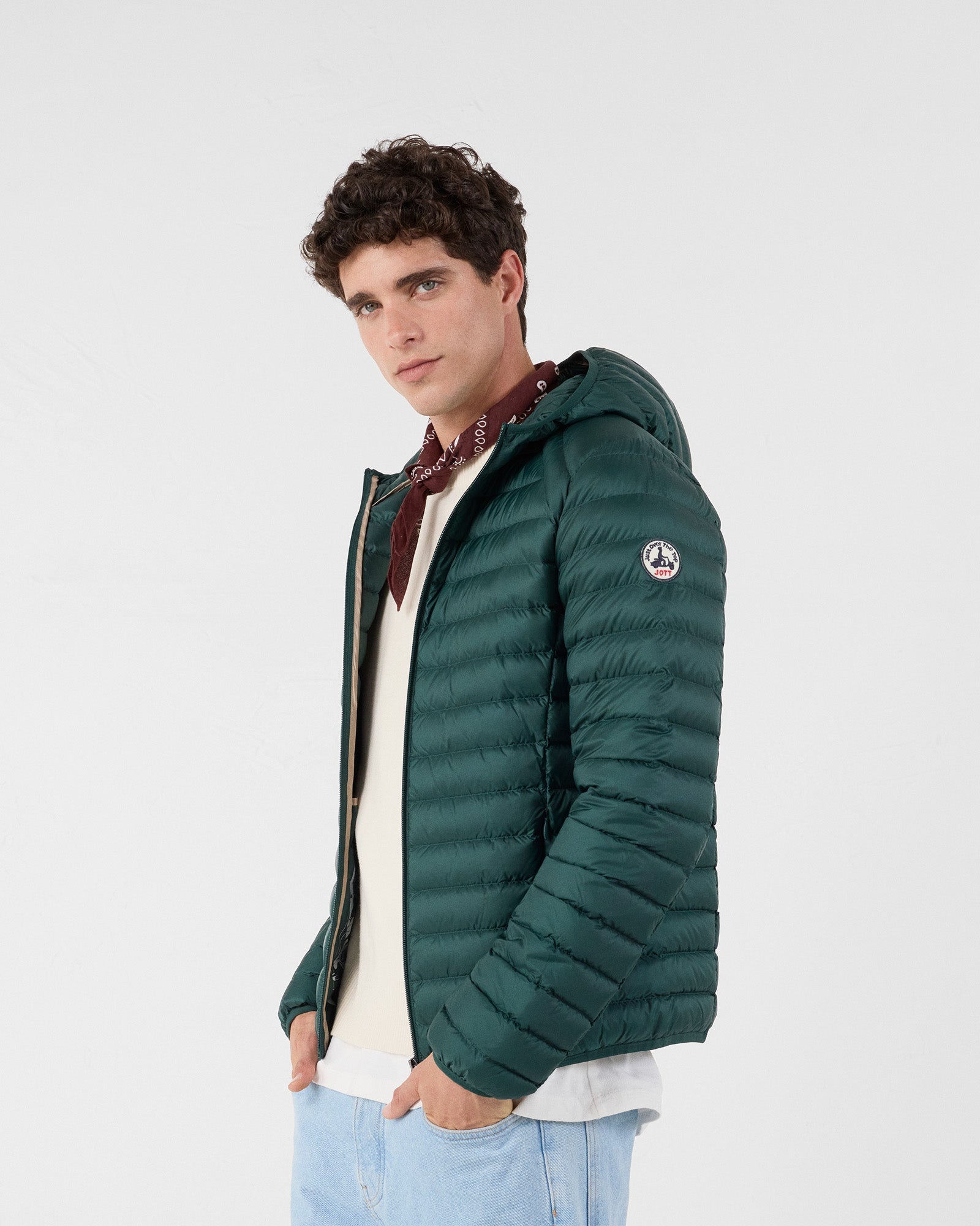 Doudoune légère à capuche Forêt Nico