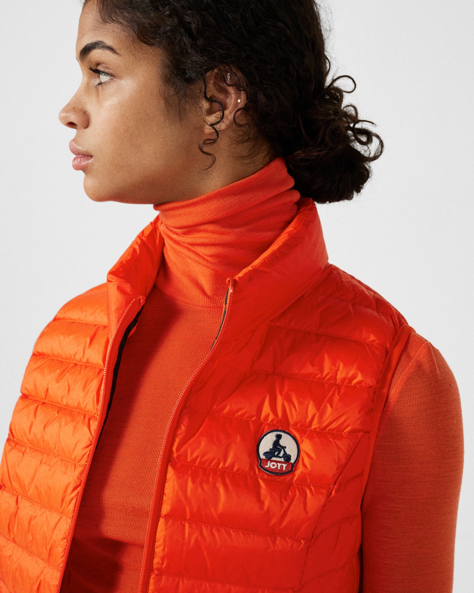 Doudoune légère sans manches Rouge feu Seda