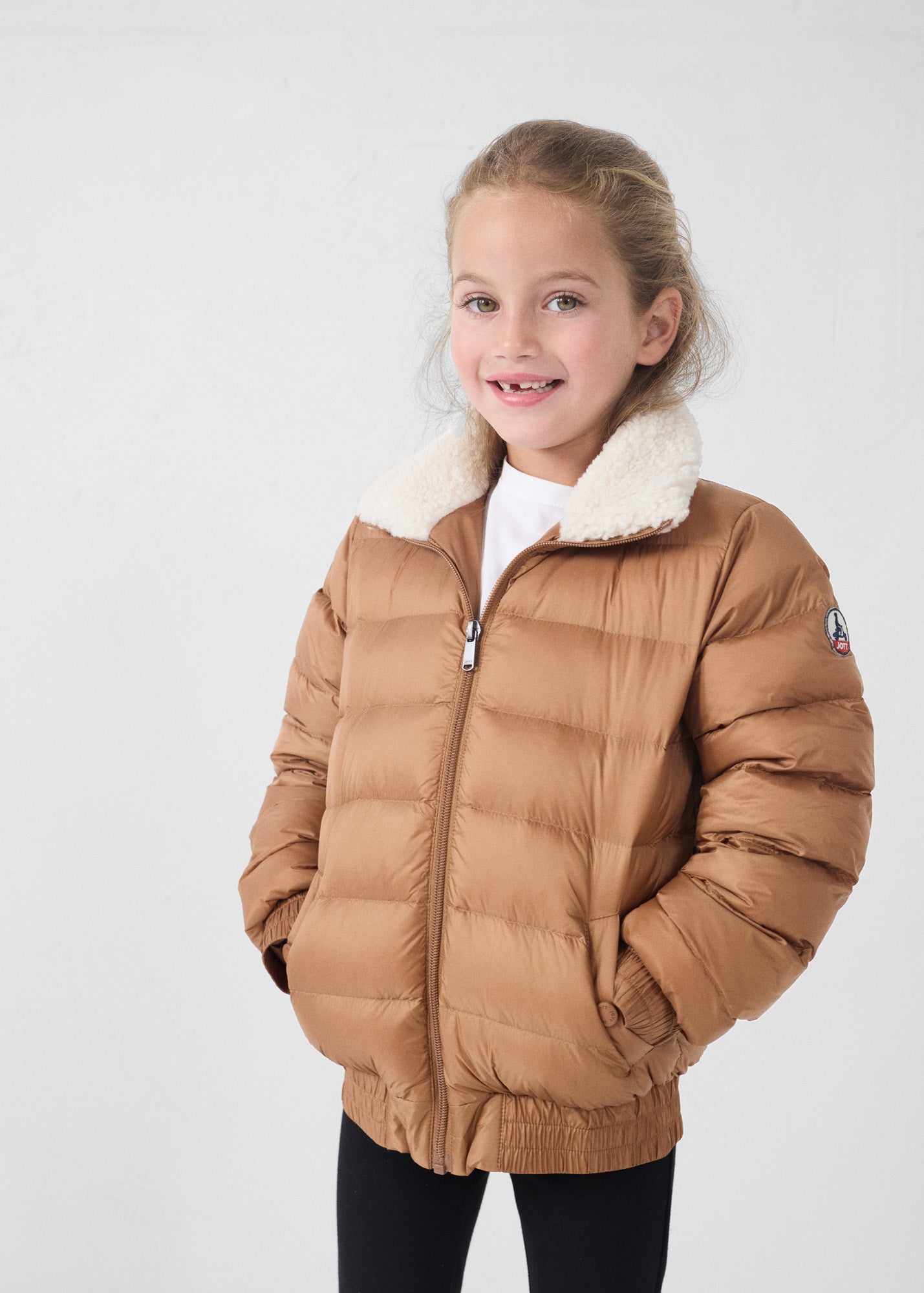 Doudoune enfant aviateur Sucre roux Bass