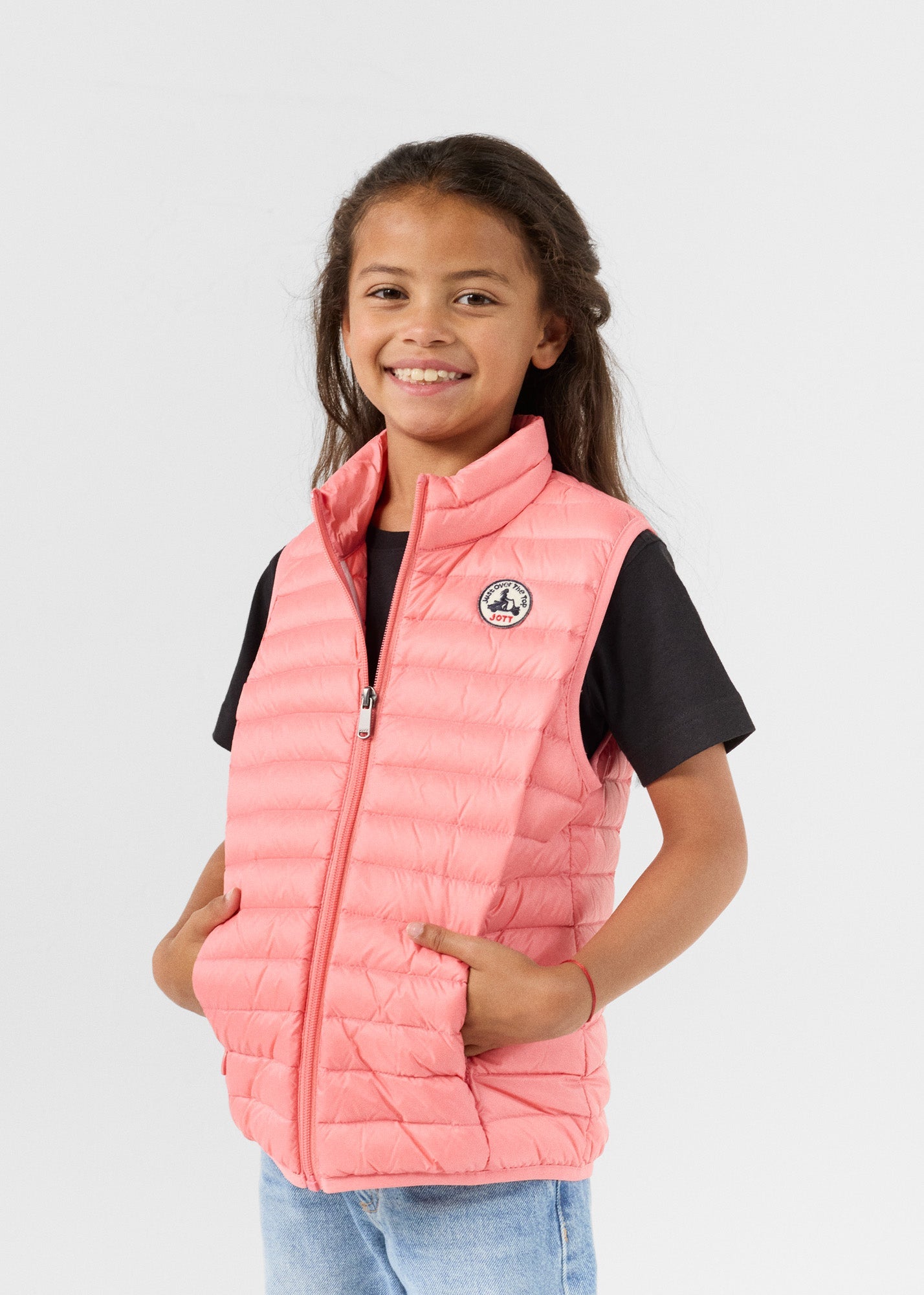 Doudoune sans manches enfant Vibrant pink Zoe